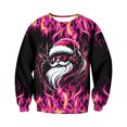 thumbnail image 1 of Ediodpoh T-Shirt de Sport à Col Rond de Noël pour Homme à Manches Courtes d'Hiver T-Shirt de Sport à Col Rond Chandail à Col Rond pour Homme Noir_003 TTG, 1 of 4