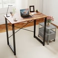 thumbnail image 2 of edx Bureau d'Ordinateur de 79 cm (31 Pouces), Table de Travail Robuste pour Adulte, Brun Rustique, 2 of 6