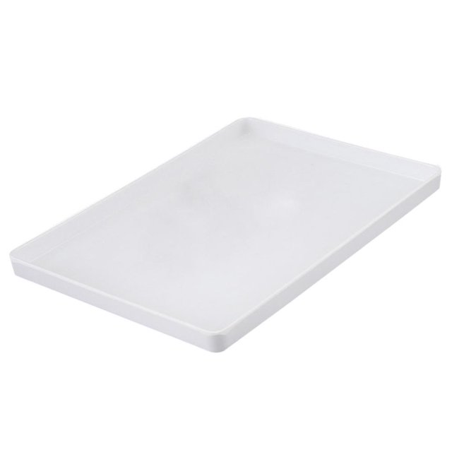 Plateau de Service Jetable table de Buffet de Traiteur pour BBQ Blanc 21x10 cm
