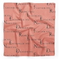 thumbnail image 1 of Bimba Orange Quotes Text Pure Silk Printed Head Bandanas Summer Neck Wrap Scarf 40 x 40 Inches, 1 of 6