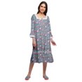 thumbnail image 1 of Moomaya Chemise de Nuit Évasée en Coton pour Femmes, 1 of 6