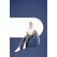 thumbnail image 2 of Fauteuil poire Gouchee Home Easy bleu marine – Tissu microfibre polyester doux avec rembourrage en billes de polystyrène, adapté aux adultes et aux adolescents, siège portable pour salon ou dortoir, 2 of 6