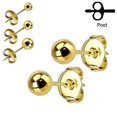 thumbnail image 2 of Surgical Steel Stud Earrings Butterfly Closure Post Set Of 2, 2 of 3