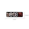 thumbnail image 3 of Large LED Digital Wall Clock with Temperature, Date & Humidity Display - 3-Level Brightness Adjustment, Wall-Mounted or Tabletop, Battery/USB Powered (Batteries Not Included), 3 of 9