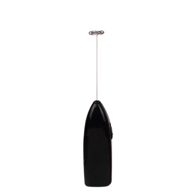 Ccdes Fouet à Café Électrique Portatif et Mousseur à Lait Noir, Conçu pour Faire Mousser le Lait, Remuer le Café et Battre les Oeufs. Fabriqué en ABS durable et Acier Inoxydable, Ce Mélangeur Électrique Léger Est Alimenté par 2 Piles AA (Non Incluses). Convient aux Petits Appareils de Cuisine.