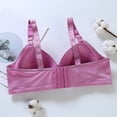 thumbnail image 3 of Clearance Sale 2025 Bra Ladies Summer Solid Color Non Non Rim Thin Cotton Gathering Underwear Bra, 3 of 4