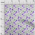 thumbnail image 2 of oneOone Tissu Flex Coton Violet Floral Matériel de Robe Tissu Imprimé Tissu au Mètre 40 Pouces de Large, 2 of 5