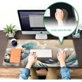 thumbnail image 5 of Large Mouse Pad 31.4 x 15.7inches 3mm XXL Extended Gaming Mouse Pad Mat with Non-Slip Base Stitched Mousepad for Computer,Office,Keyboard and Laptop-Waves，Waterproof Desk Mat, 5 of 5
