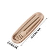 thumbnail image 2 of Reusable Utensils Set with Case Portable Utensils Travel Utensils with Case Spoon Chopsticks and Fork Three-Piece Tableware Set, 2 of 5