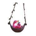 thumbnail image 4 of Abbracc Hanging Hammock Swing Animal Statue Animal Sculpture for Car Rearview Mirror Flamingo, 4 of 9