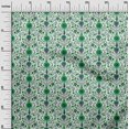 thumbnail image 3 of oneOone Polyester Spandex Teal Green Fabric Florals Craft Projects Decor Fabric Printed By The Yard 56 Inch Wide, 3 of 4