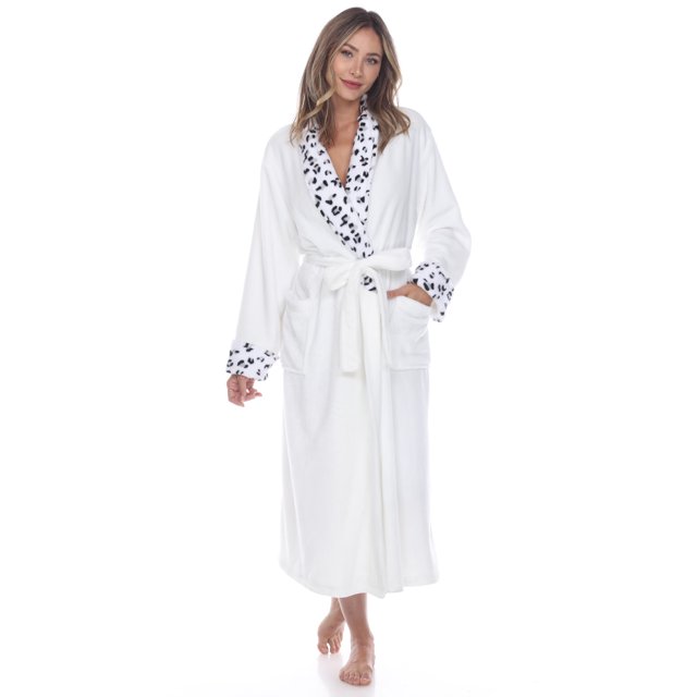 White Mark Women's Super Soft Lounge Robe