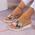 thumbnail image 4 of LSLJS Women's New Summer One-line Hemp Rope Thick Sole Wedge Cloth Sandals, Platform Slippers, 4 of 4