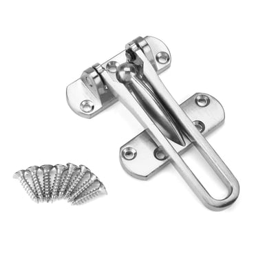 Garosa Verrou de Protection de Porte de Sécurité, Verrou de Sécurité en Alliage de Zinc Robuste, Loquet de Sécurité de Porte pour Maison et Hôtel, Loquet de Serrure de Porte