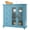 Blue, variant on Giantex Sideboard Buffet Cabinet w/4 Drawers & Dual-Open Glass Doors, Kitchen Buffet Storage Cabinet, Green