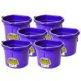 thumbnail image 1 of Little Giant 2 Gallon All Purpose Flat Back Plastic Bucket, Purple, (6 Pk), 1 of 3