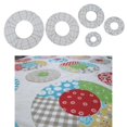 thumbnail image 3 of veasfak Quilting Embroidery Template Motion Acrylic Patchwork Cutting Frames Quilt Ruler for Domestic Sewing Machine Pattern Maker DIY Cutting Craft Round, 3 of 9