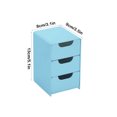 thumbnail image 3 of SSZMDLB Plastic Drawer Organizer Stackable Storage Box Sliding Drawer Unit For Desktop Bedroom Office Kitchen Bathroom Dorm Under Sink Closet, 3 of 6