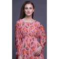 thumbnail image 5 of Bimba Robe à Fleurs pour Femme à Manches Longues, Smockée, Col Rond, à Volants, Maxi d'Été, Très Petit, 5 of 5