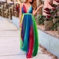 thumbnail image 1 of TIMIFIS Robe d'Été Décontractée Ample pour Femme Longue Robe Sans Manches Fendue Robes Maxi Robes d'Invitée de Mariage Robe d'Été à Fleurs Robes de Plage Décontractées Robe T-Shirt Décontractée Été, 1 of 6