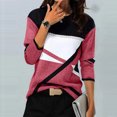 thumbnail image 1 of DPTALR T-shirt Décontracté pour Femmes à Imprimé Géométrique, Blouse à Manches Longues, Col Rond, Hauts Décontractés, 1 of 5