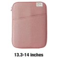 thumbnail image 3 of Maoww Tablet Sleeve Bag Laptop Pouch Soft Computer Handbag Notebook Keyboard Storage Zipper Closure Mouse Organizer Business Pink 13.3-14inch, 3 of 7