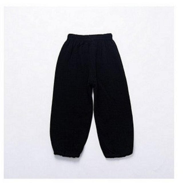 Little Kids Boys Girls Cotton Linen Solid Soft Trousers Summer Casual Long Ankle Pants Bloomers
