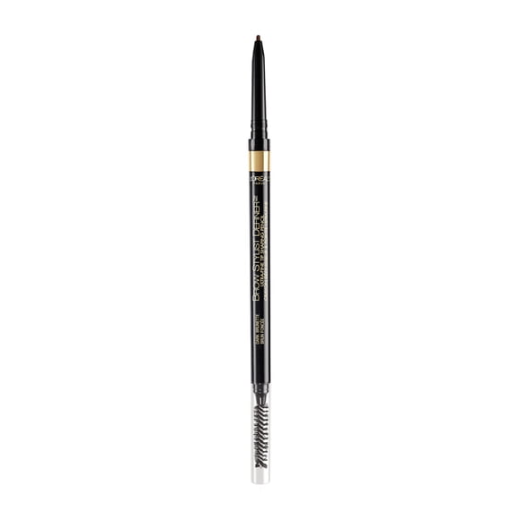 L’Oréal Paris Cosmetics Brow Stylist Definer, Ultra-Fine Tip Eyebrow Pencil, 0.5mm Tip for Well-Defined Brows and Easy Blend With No Gaps, Dark Brunette ,90 mg