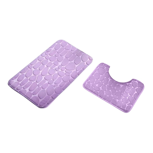 Dvkptbk Bathroom Rugs and Bath Mat Set Non Slip Absorbent Stain Resistant Quick Dry Washable Bathroom Rug Bath Mats for Bathroom Floor Tub Sink Shower Mat Easy Care (20"x31"+16"x20")