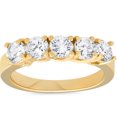 thumbnail image 1 of 1 1/2ct Real Diamond Wedding Anniversary 14K Yellow Gold Ring, 1 of 2
