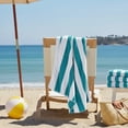 thumbnail image 3 of Mainstays Cabana Stripe Decorative Beach Towels, 4-pack, Teal, 3 of 5
