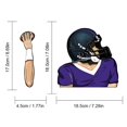 thumbnail image 3 of TopLLC Football Quarterback Wiper Stickers Car Windshield Wiper Stickers Car Car Stickers, 3 of 8