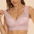 thumbnail image 2 of Pisexur Deep V Lace Bralettes for Women, Plus Size Signature Lace Unlined Underwire Bra with Support, 2 of 6