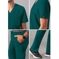 thumbnail image 4 of Adar Addition Go-Basic Scrub Set For Men - Classic V-Neck Scrub Top & Cargo Scrub Pants, 4 of 7