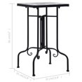 thumbnail image 4 of vidaXL Mosaic Side Table Black and White Ceramic, 4 of 5