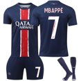 thumbnail image 1 of Paris Mbappe Football Theme Jersey Set - Adult and Child Sizes IncludedNo. 7 Mbappe28（150-160CM), 1 of 2