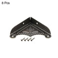 thumbnail image 3 of Unique Bargains Metal Desk Corner Protectors Table Edge Cover Guard 39x39x9mm Bronze Tone 8 pcs, 3 of 3