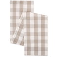thumbnail image 1 of Mainstays Table Runner Beige Plaid, 14” x 72”, 100% Polyester, 1 of 6
