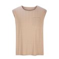 thumbnail image 2 of JDQJBZ Mens Tank Top Linen Crew Neck Open Front Sleeveless Top for Summer, 2 of 5