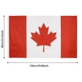 thumbnail image 3 of Large Canada Flag Outdoor Durable Double Polyester Banner with Brass for National Day Celebration, 3 of 9