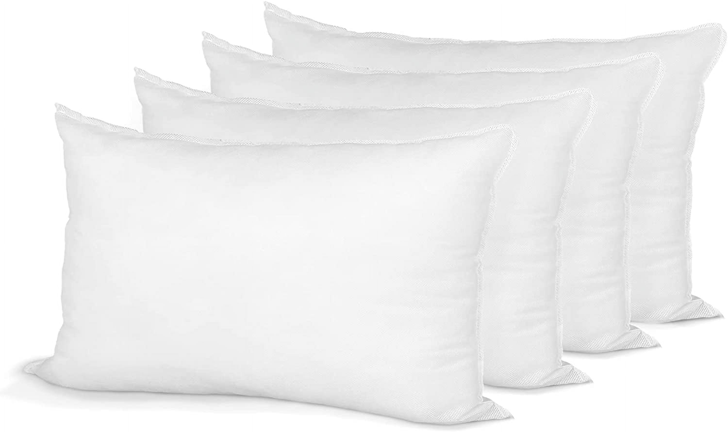 Hometex Canada Housse de Coussin 20 Pouces x 26 Pouces Polyester Rempli Standard (Lot de 4)