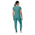 thumbnail image 2 of Adar Women's Sweetheart V-Neck Scrub Set, Heather Hunter, 3X, 2 of 7