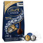 Lindt LINDOR Assorted Dark Chocolate Truffles, 240-Gram Bag