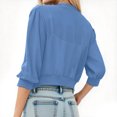 thumbnail image 3 of Erwazi Cardigans Courts pour Femmes Manches 3/4 Automne Tendance Ouvert Léger Cardigans Courts, 3 of 7