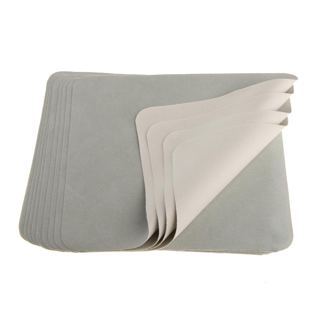 TISHITA Chiffon de Nettoyage pour Écran de Téléphone Cellulaire en Microfibre 10x, Lentille de Lunettes, Appareil Photo - Gris+beige