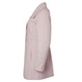 thumbnail image 3 of Sportoli Womens Mid-Length Single Breasted Wool Look Dress Coat with Pockets - Light Pink (1X), 3 of 7