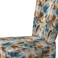 thumbnail image 4 of Designart "Paisley Gardens With A Rustic Touch In Gold And Turquoise II" Blue Floral Upholstered Accent Chair - Cottage Arm Chair For Living Room, 4 of 7