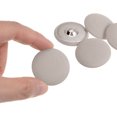 thumbnail image 4 of Unique Bargains 10pcs 48L Fabric Cloth Covered Button 30mm Round Metal Shank Sewing Buttons for Suits Dress Blouses, Beige, 4 of 5