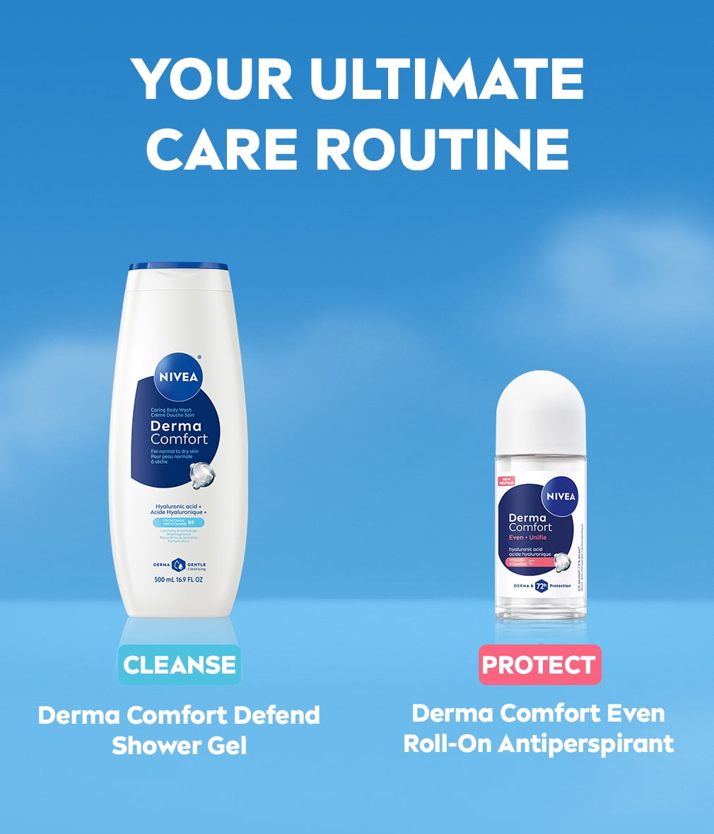 NIVEA Derma Comfort Unifie, antisudorifique en bille, protection 72 heures, 50 ml
