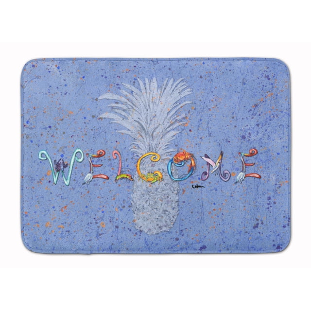 Carolines Treasures 8563-RUG 24 x 36 in. Pineapple Indoor or Outdoor Machine Washable Memory Foam Mat